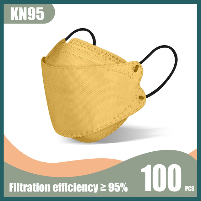 korean kn95 fish mask FPP2 homology ada Morandi 4 ply mask disposable dustproof respirator mask FFP2 certified