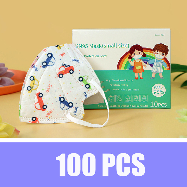 Baby KN95 Mask Unicorn 5 Layers Face Mask KN95S Respirator FPP2 Children Dinosaur Masks Individual Package Fast Delivery Neos