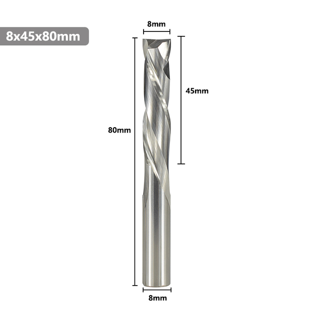 XCAN Up Down Cutter 3.175/4/5/6/8/10mm Shank CNC Router Bit for Woodworking 2 Flute Carbide End Mill Wood Mills Cutter