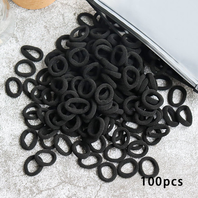 Toddler Hair Bands Baby Girl Children Headbands Colorful Elastic Hair Tie Nylon Scrunchie Hair Rope 50/100pcs Hair Accessories