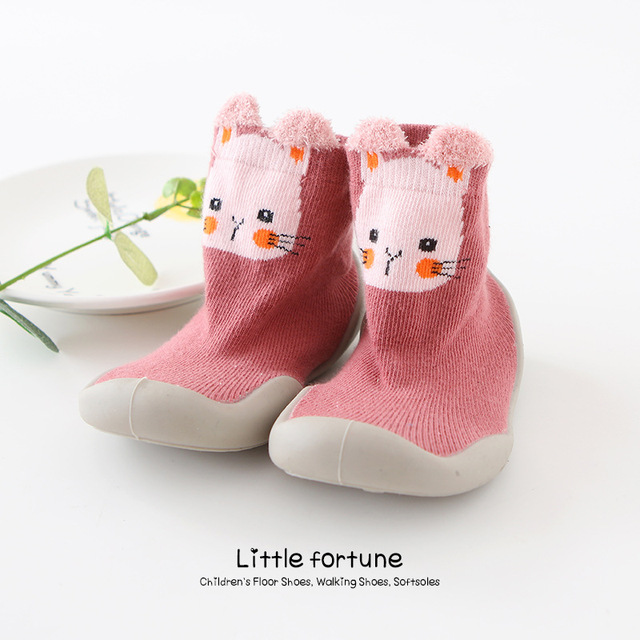 Baby shoes first baby shoes infant first walkers baby girl boy kids soft rubber sole baby shoes knit anti-slip socks