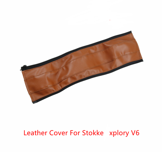 1PC PU Leather Handle Cover For Stokke Xplory V6 Stroller Stroller Bumper Protective Cases Armrest Covers Baby Stroller Accessories