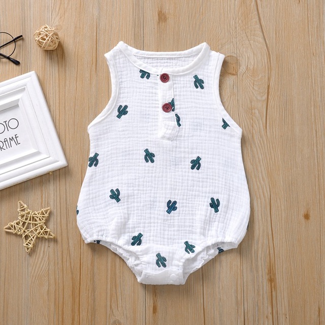 Summer Baby Boys Girls Romper Gauze Cotton Linen Baby Romper Playsuit Jumpsuit Fashion Newborn Baby Clothes