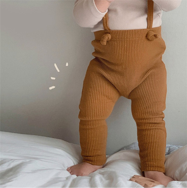 New Children Leggings Cotton Elastic Pants For Girl And Boy Pp Pants Baby Belt Overalls Cute Newborn Toddler Pants