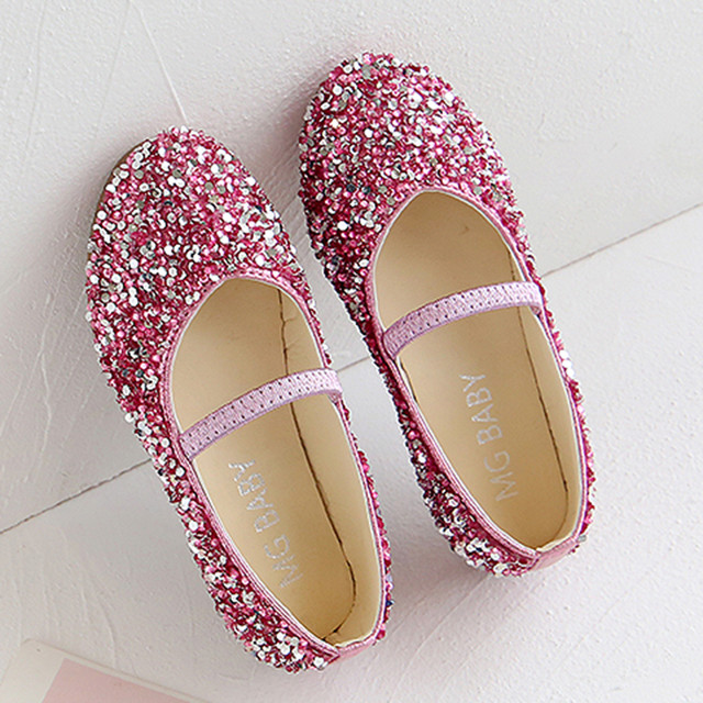 1-11 Years Girls Dance Leather Princess Shoes Embroidered Soft Bottom Baby Single Shoes Kids Girl Party Sparkly Shoes Teenage Children