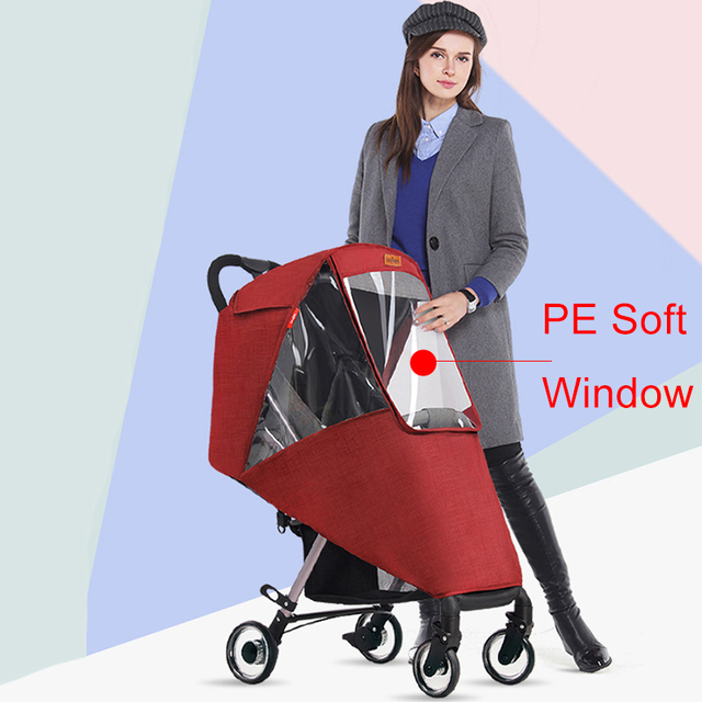 Universal Waterproof Winter Thicken Rain Cover Wind Dust Shield Full Raincoat For Baby Stroller Accessories Cane Pushchair Suit