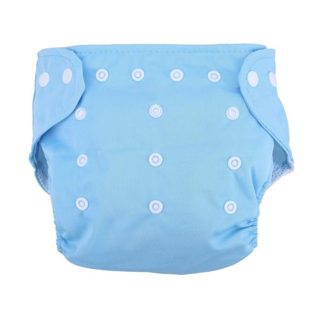 1pc Adjustable Reusable Baby Kids Boys Girls Washable Cloth Diaper Set Reusable Baby Nappies Solid Diaper