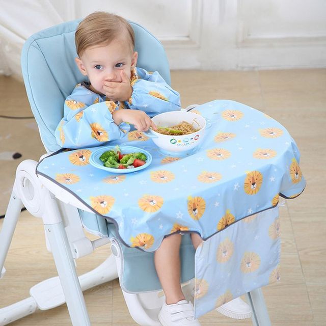 1pc Newborn Bib Table Cover Baby Dining Chair Gown Waterproof Saliva Burp Towel Apron Food Feeding Accessories