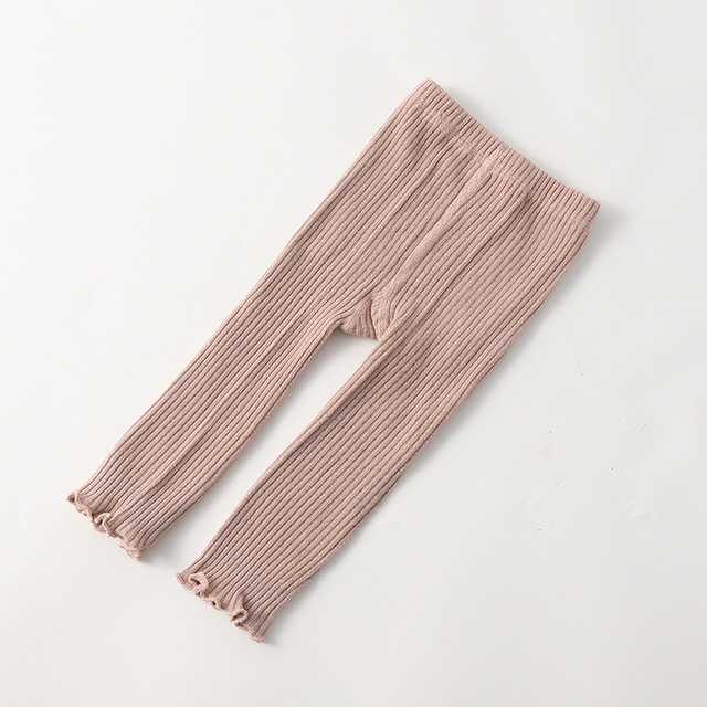 Girls Leggings Children Pants Infant Newborn Kids Leggings Toddler Girl Trousers Ribbed Leggings Spring Autumn Cotton