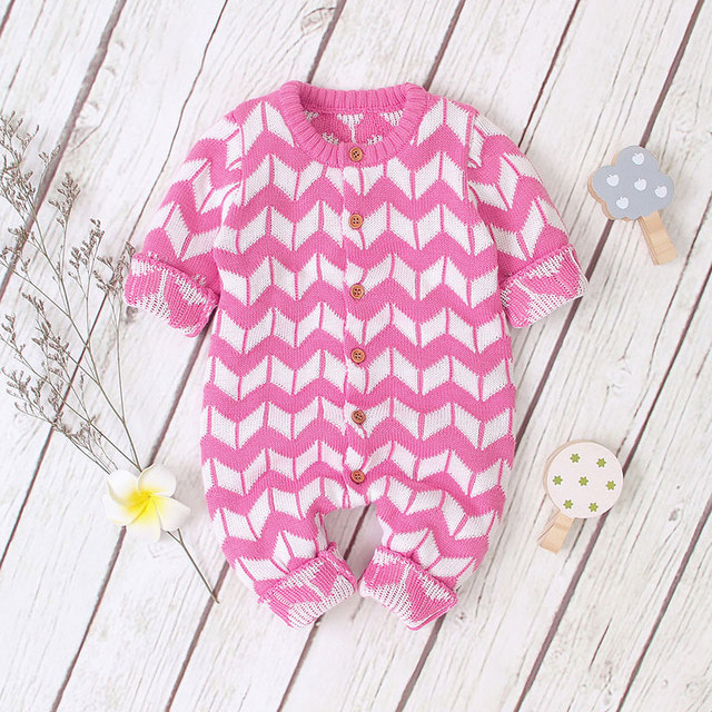 Baby Girls Candy Color Jumpsuit Knitwear Baby Clothes Toddler Boys Overalls Baby Clothes