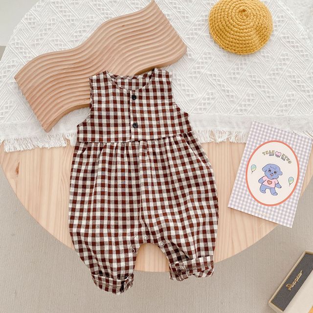 Autumn Baby Jumpsuit 0-24M Sleeveless Knitted Cotton Baby Boy Rompers Solid Newborn Kids Clothes Baby Girl Winter Playsuit