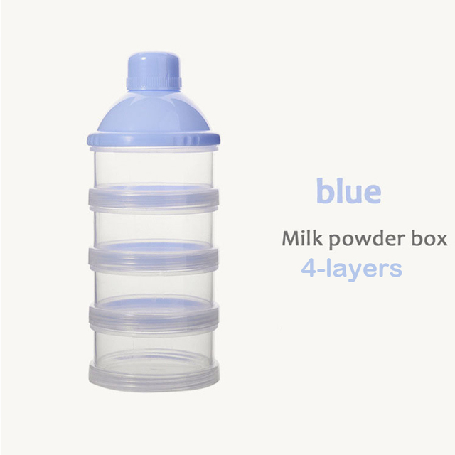 Portable Milk Powder Formula Dispenser Food Container Storage Feeding Boxes for Baby Kids Toddler 4/5 Grid Baby Food Storage Box