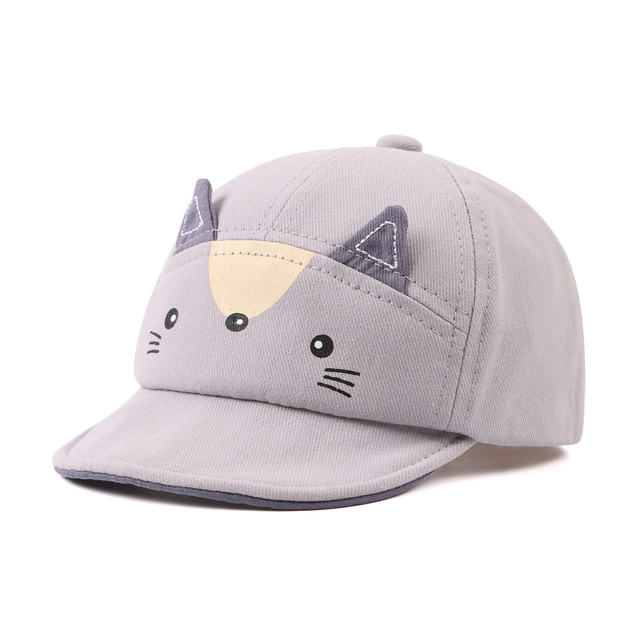 Spring summer new cartoon cute animal infant fox hat soft sun hat boys girls comfortable baseball cap