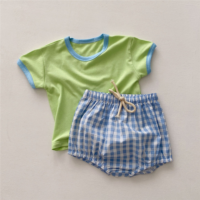 Summer Infant Baby Clothes for Boy Kids Tops T-shirt + Shorts Cotton Baby Girl Boys Costume for Baby Casual Outfits 0-3 Years