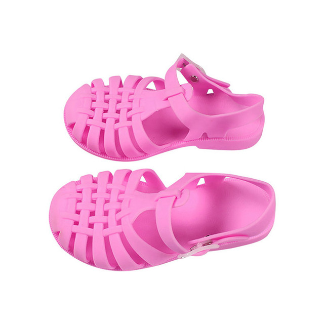 Children Gladiator Sandals Breathable Perforated PVC Children Summer Shoes New Fashion Beach Boys Girls Summer Shoes 2021