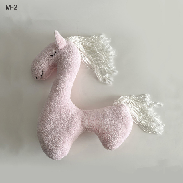 Newborn Photography Pillow Pegasus Horse Photo Props Doll Pillow Infant Photo Shoot Studio Accessories Posing Bean