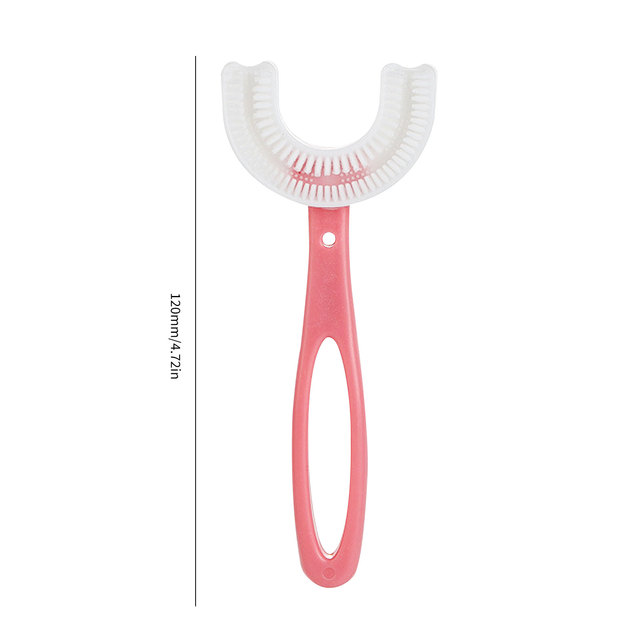 Kids U-Shape Toothbrush Food Grade Soft Silicone Brush Head Massage Toothbrush For Kids Children Oral Care Tool