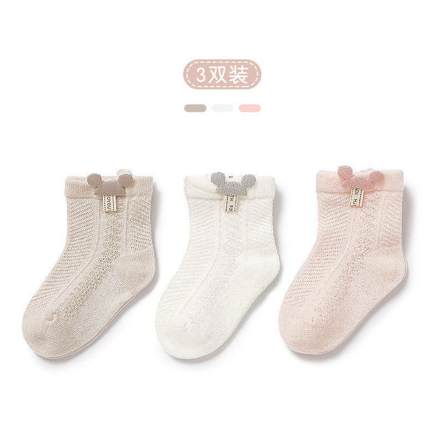 3pairs/lot Girls Socks Summer Breathable Children Short Ankle Socks for 1-12 Years Kids Soft Cotton Lace Princess Mesh Socks