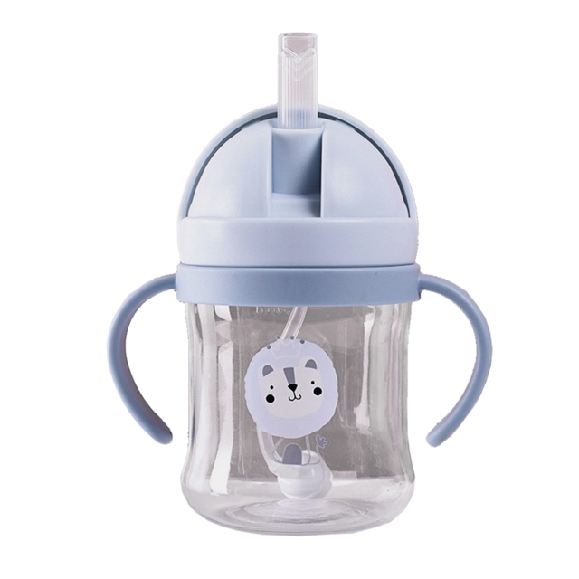 250ml Baby Feeding Cup With Straw Baby Learn Feeding Drinking Bottle Sippy Cup