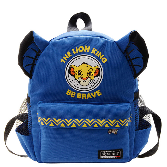 Disney 2022 New School Bags For Kids Boys Girls The Lion King Kindergarten Cartoon Backpacks Fashion Child