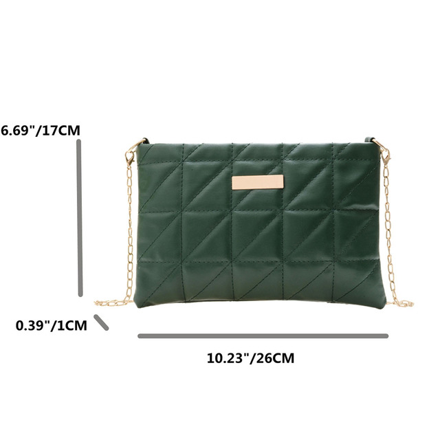 Women Shoulder Bags Fashion PU Leather Underarm Bags Pure Color All-Match Lattice Style Shopping Bags Designer Clutch