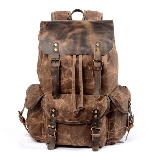 Vintage Backpack Women Canvas Large Capacity Travel Backpack Female Laptop Backpack Waterproof Backpack For Women