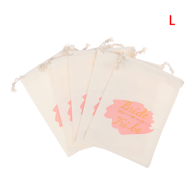 5pcs Tribe Bride Party Gift Bag Team Bride To Be Wedding Bridesmaid Gift Bags Pochon Mochila Femenina Bolsas De Tela Tote Bag