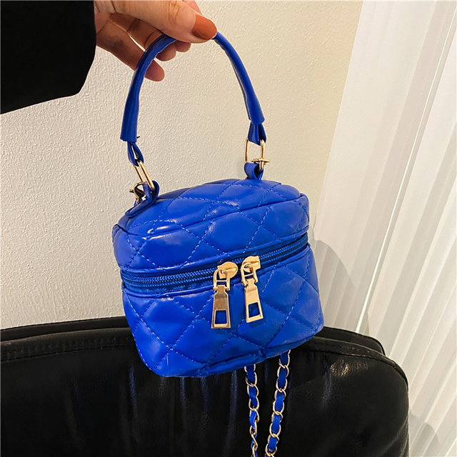 الإناث الماس شعرية سلسلة حقيبة ساعي عارضة بولي Leather حقائب جلدية Crossbody حقائب تسوق صغيرة للنساء هدايا