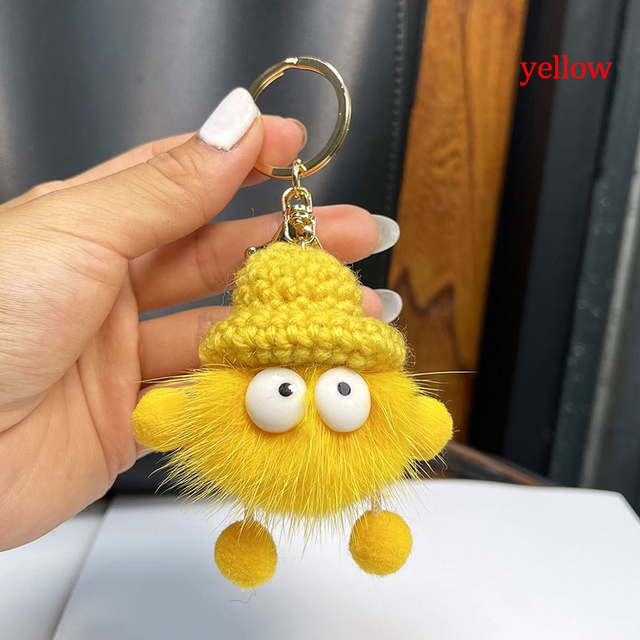 Cute Mink Keychain Diecast Car Key Ring Bag Keychain Accessories