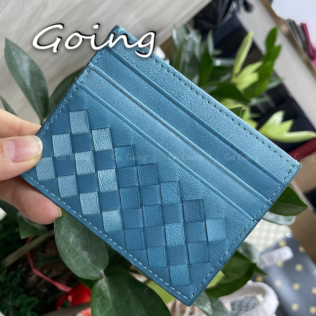 Go Go 100% Leather Credit Card Ultra-thin Brand Business Card Multiple Card Slots Simple Fashion Women Card Bag