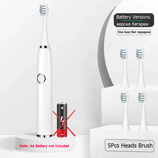 Newest Sonic Electric Toothbrush For Adult Kids Smart Timer Rechargeable Whitening Toothbrush IPX7 Waterproof 4 Brush Head