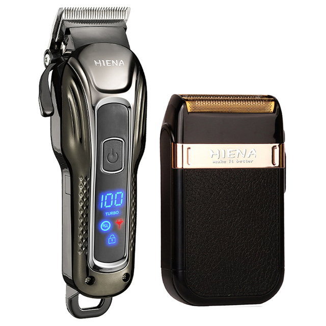 Professional Barber Hair Clipper Rechargeable Electric Finish Cutting Machine Beard Trimmer Shaver Cordless USB