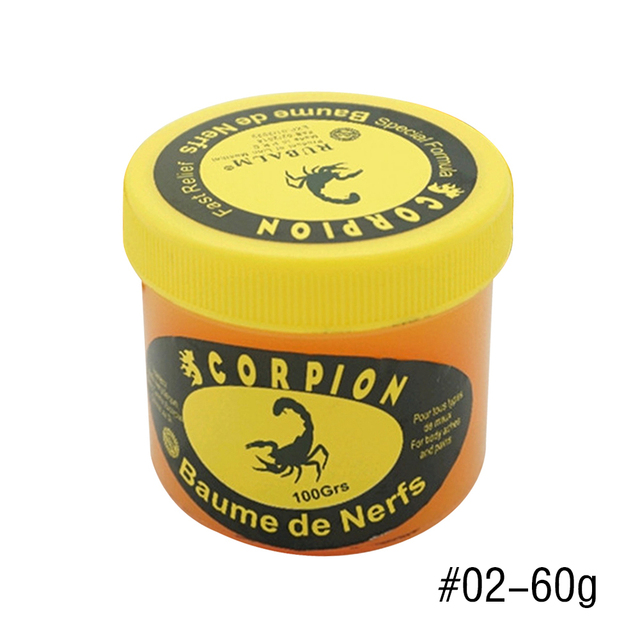 30/60/100ml Ointment Cream Scorpion Mint Rheumatism, Lower Back Pain, Sciatica, Bruising, Cramps, Relieves Muscle Fatigue