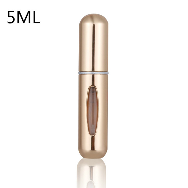 5ml Perfume Atomizer Portable Liquid Container For Cosmetics Small Aluminum Atomizer Coachella Empty Bottle Refillable For Travel