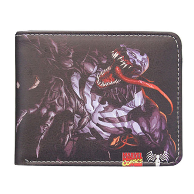 Disney Marvel Animation Peripheral Spiderman Short Leather Wallets Wallet Purse For Men Unique Wallet Wallet Women