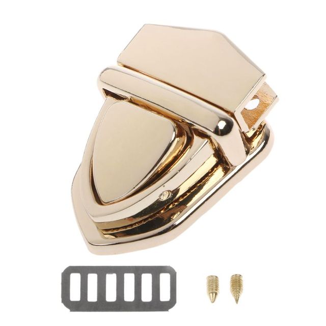 THINKTHENDO Top Quality 1pc Turn Locks Twist Lock DIY Metal Clasp Handbag Shoulder Bag Purse