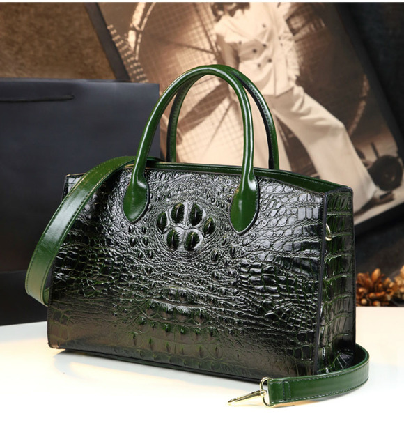 High quality luxury handbags for women, high quality crocodile pattern handbag