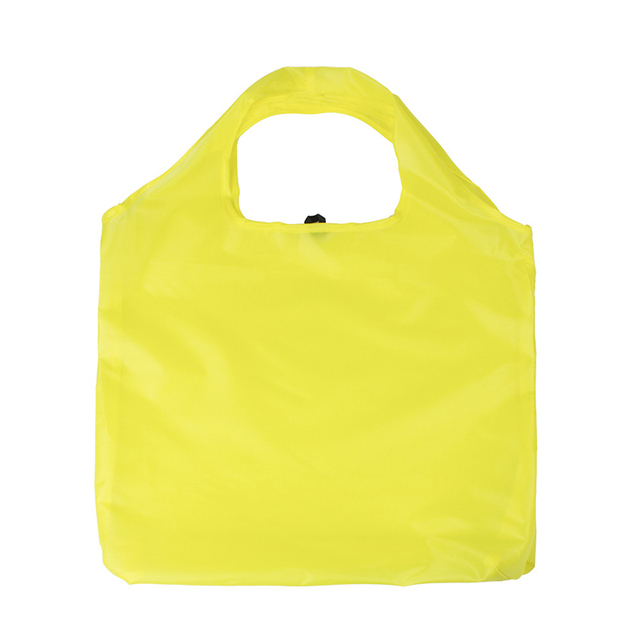 Pocket Square Eco-Friendly Shopping Bag Foldable Reusable Portable Shoulder Bag Handle Polyester for Travel Grocery