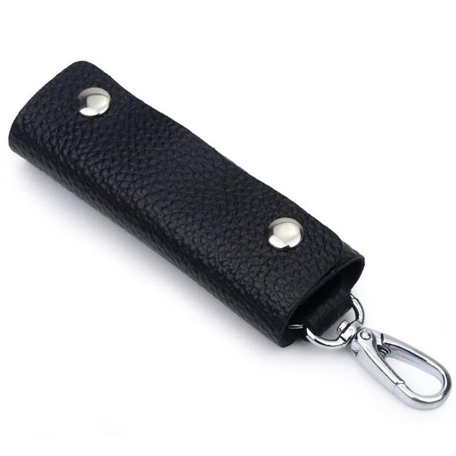 Retro Car Key Ring Holder Organizer Accessories Key Holder Leather Keychain Bag Purse Housekeeper Portable Men Key