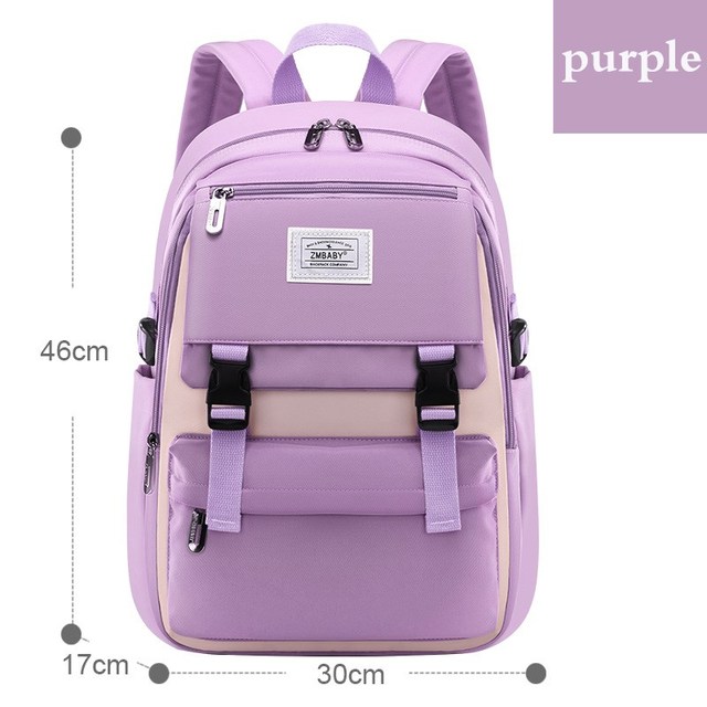 2021 Children Backpack New Large Capacity School Bags Teenagers Leisure Backpack Lightweight Wearable British Style