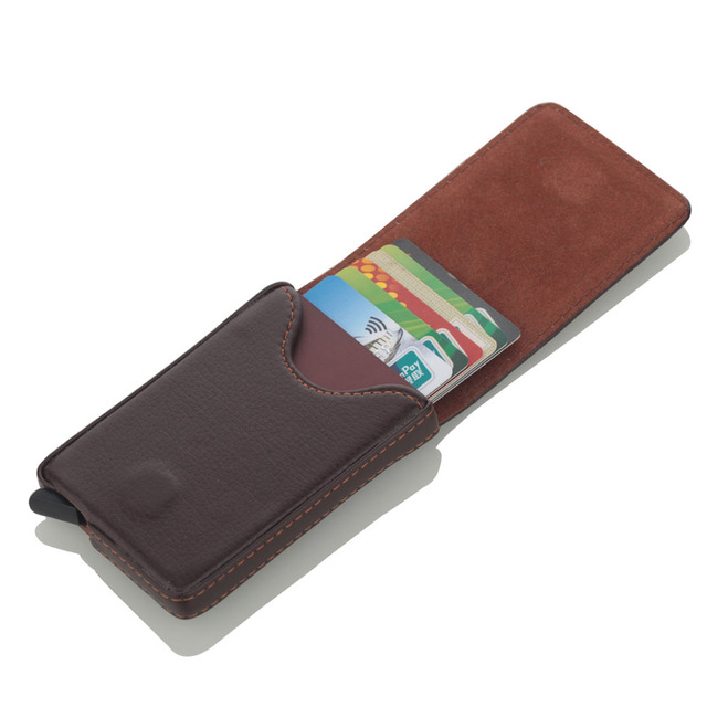 2022New Style RFID Card Holder Metal Men Women Credit Card Holder Aluminum Blocking Card Holder Small Size Wallet