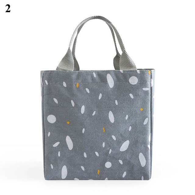 Spot Print Tote Black Thermal Bag Waterproof Oxford Beach Lunch Bag Food Picnic Bolsa Termica Women Kid Men Cooler Bag New