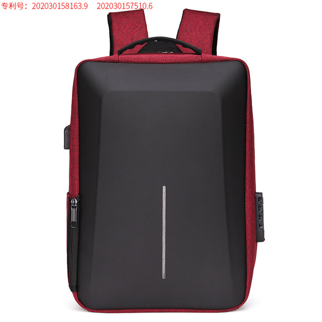 Men's Multifunctional Reflective Stripe Anti-theft Backpack 15.6 Inch Laptop Notebook USB Travel Bag Backpack Male School Bag