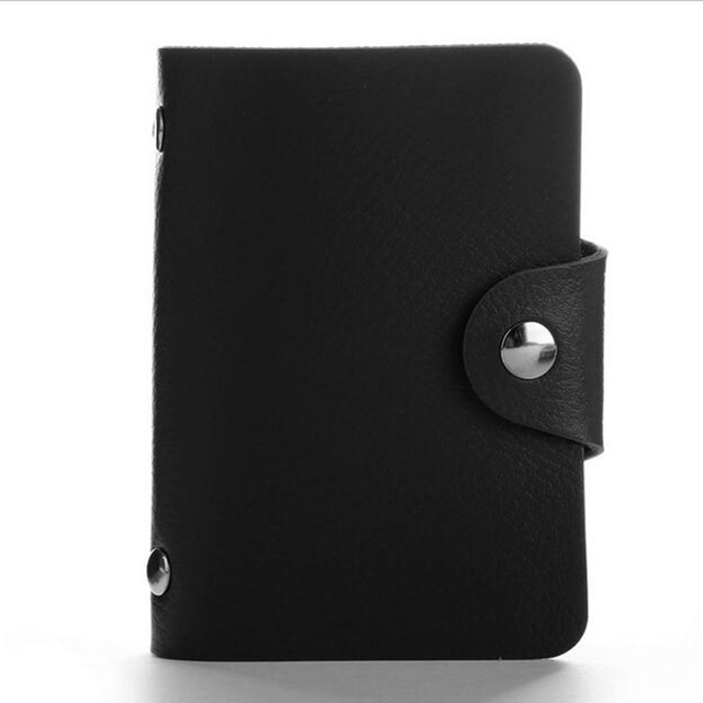 Fashion PU Leather 24 Bit ID Card Holder Multifunctional Business Bank Card Case Men Women Credit Passport RFID Wallet Bag Wallet