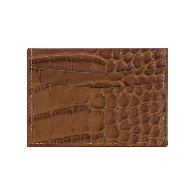 Classic Crocodile Pattern Card Holder Men Women Genuine Leather Credit Card Case ID Card Holder Card Holder Wallet Purse Pouch