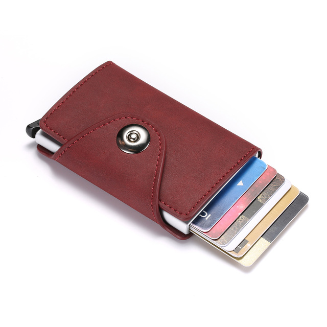 Personalized RFID Wallet for Men and Women Name Aluminum Metal Wallet Business Card Holder