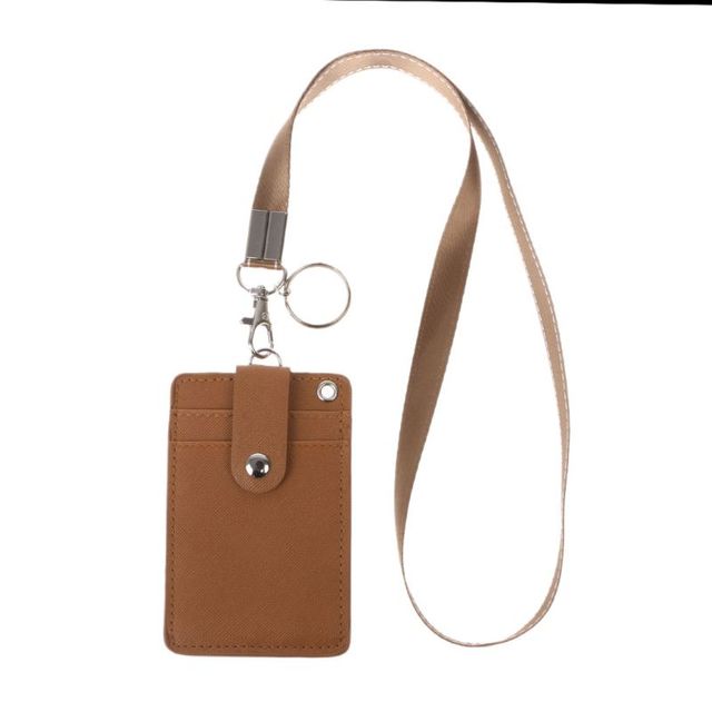 Universal ID Card Holder with Key Ring and Neck Lanyard for Men Women Kids Work Office School 5 Colors New 2019