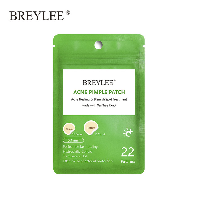 BREYLEE Acne Pimple Patch Stickers Acne Treatment Pimple Remover Tool Spot Blemish Face Mask Skin Care Waterproof 22 Patches