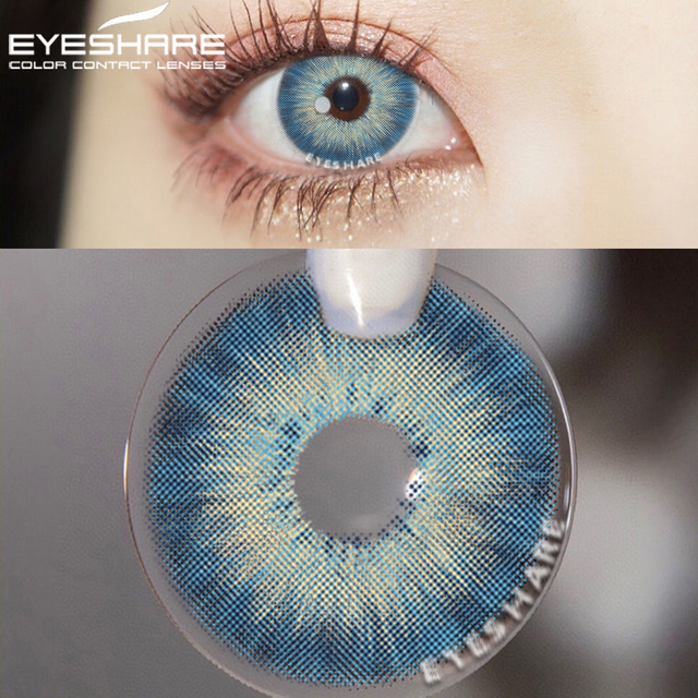 Eyeshire Eye Color Contact Lenses 1 Pair Natural Colored Lenses Yearly Cosmetic Lens Brown Cosmetic Lenses Contact Lens