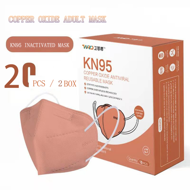 10/20pcs FFp2 Masks Reuse Copper Oxide Ion Kn95 Dust Inactivated Five Layer Fashion Protection Adult Face Mascarillas